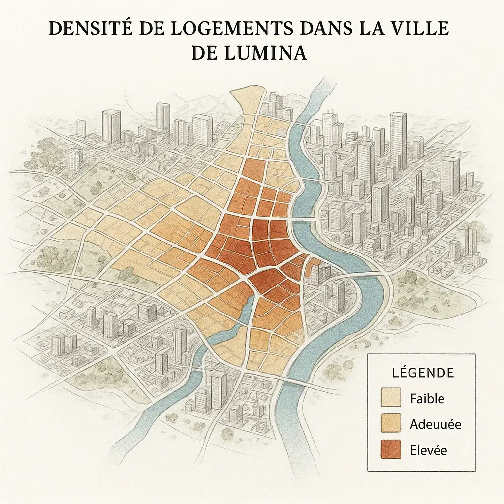 Calcul de la densité de logements