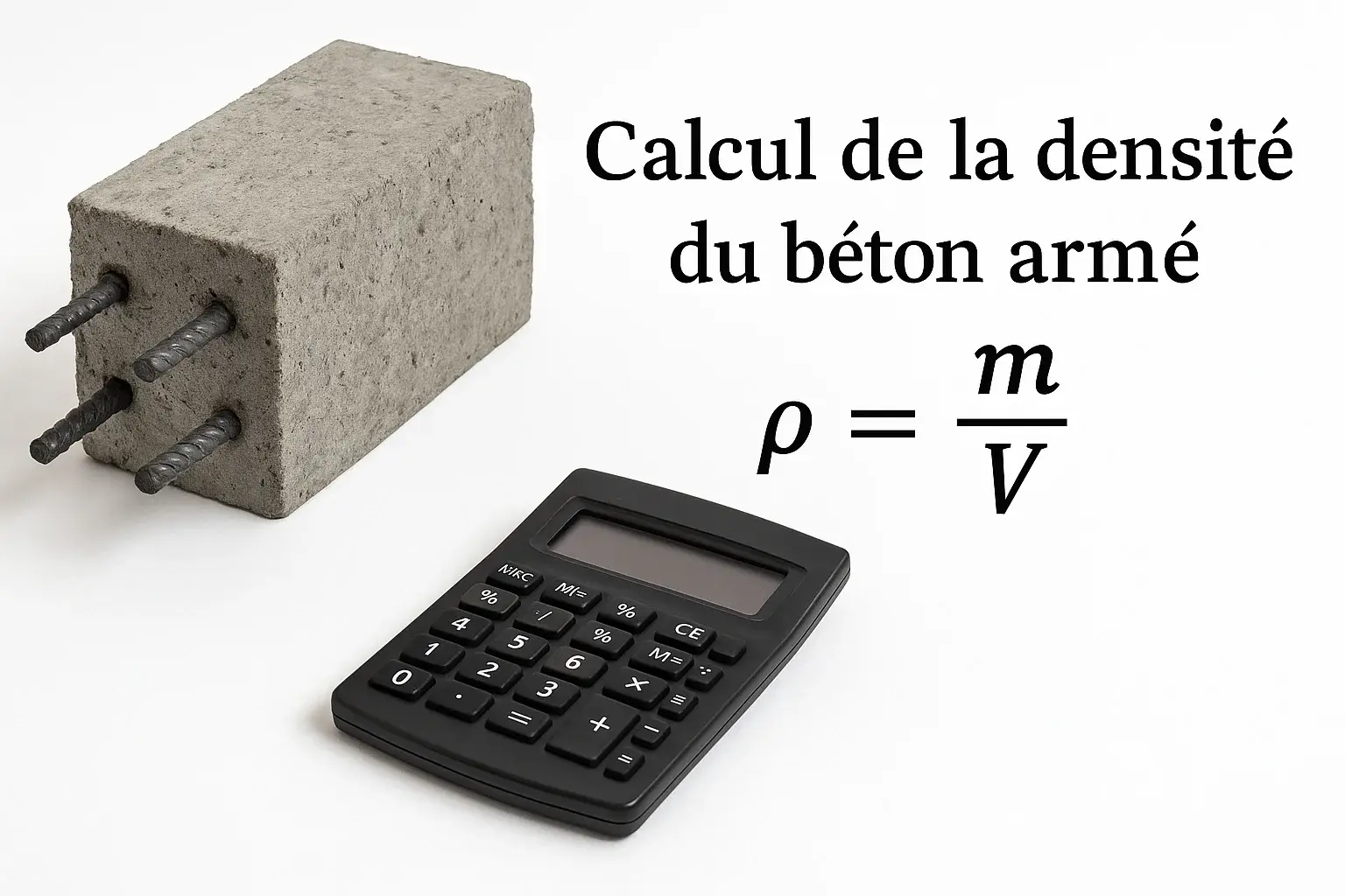 Calcul de la densité du béton armé