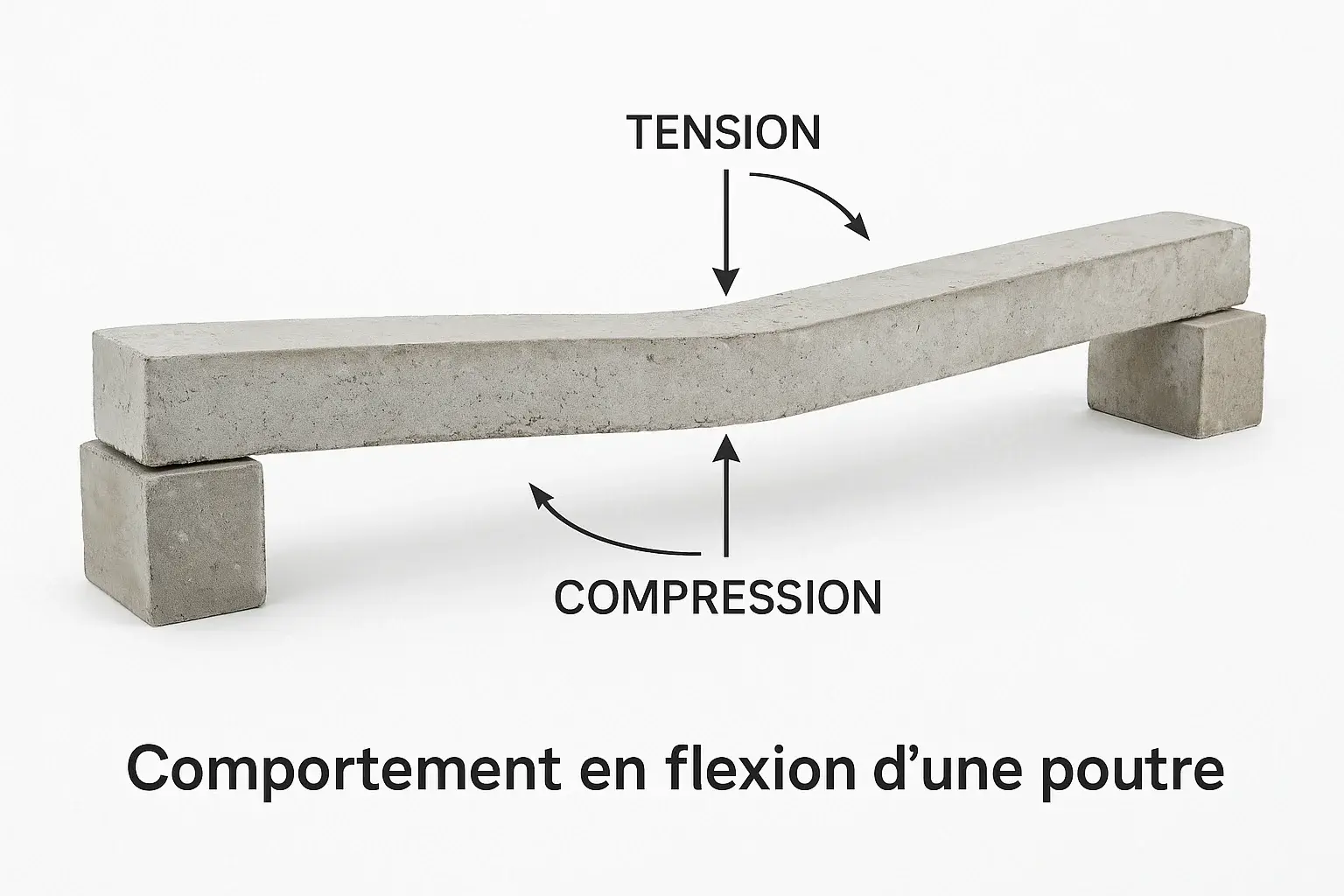 Comportement en flexion d’une poutre