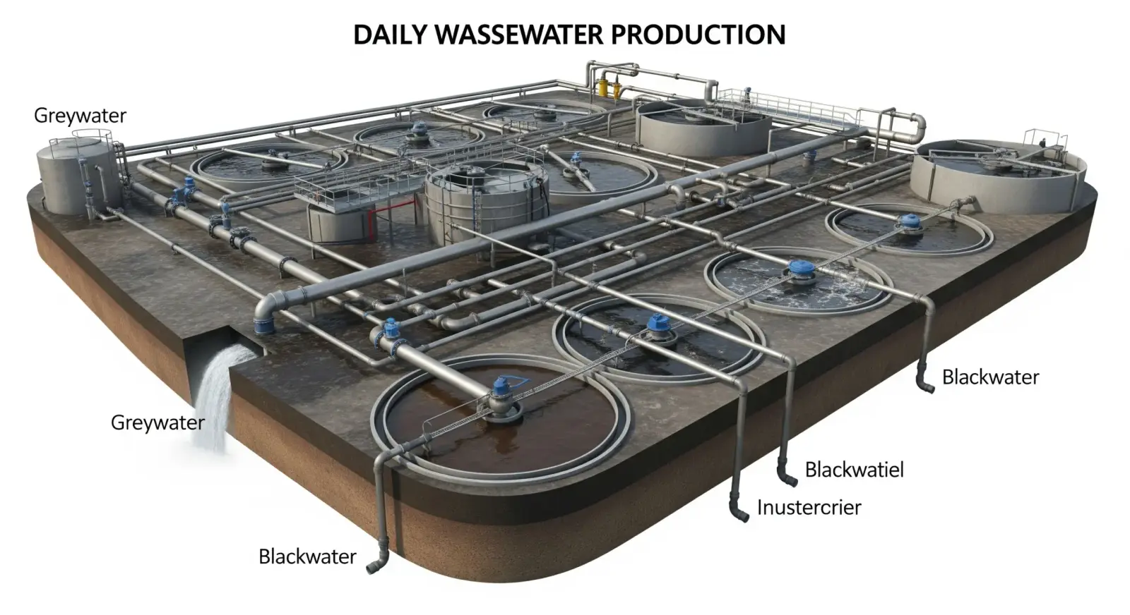 Production Quotidienne d'Eaux Usées