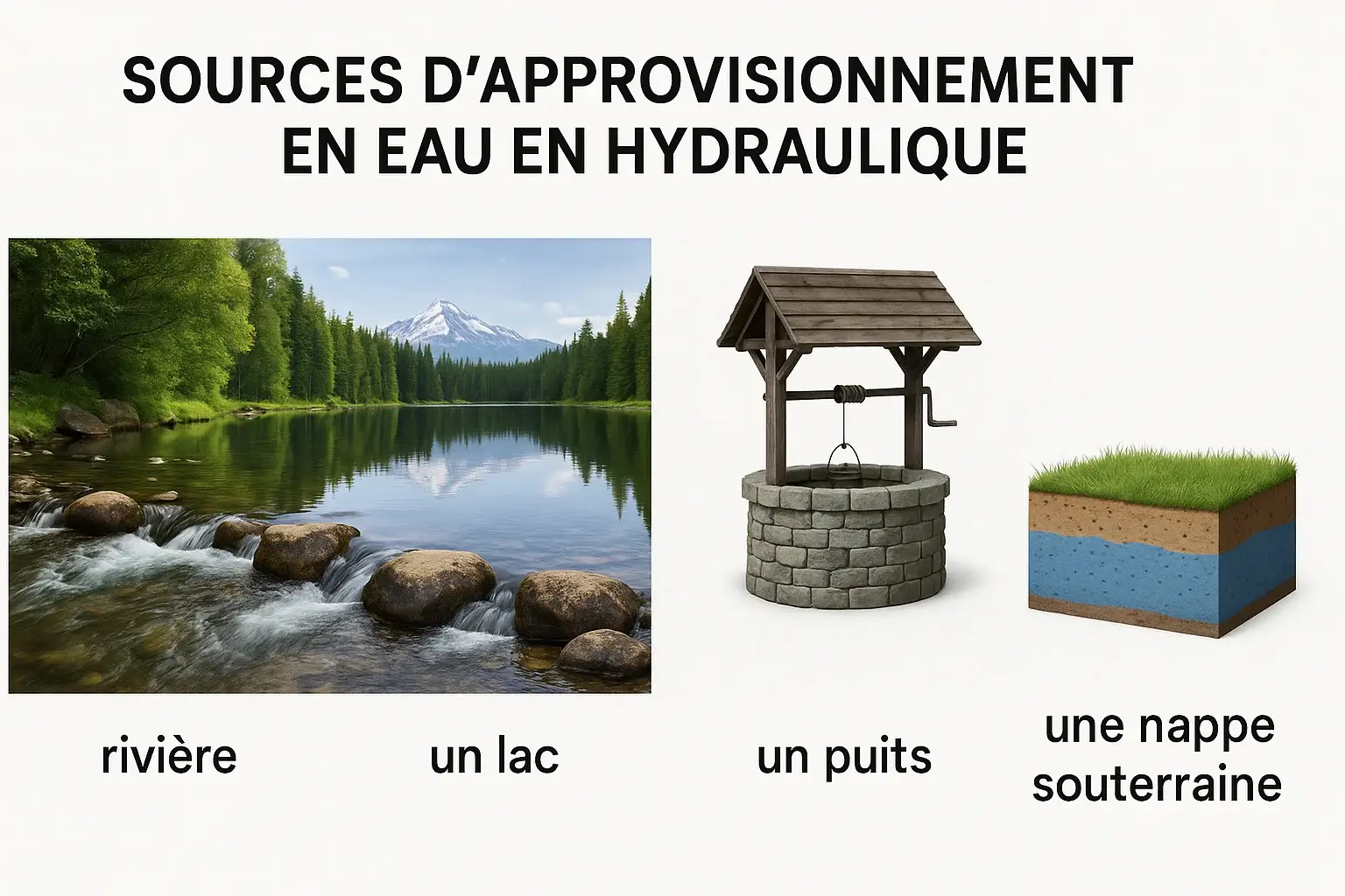 Sources d'Approvisionnement en Eau