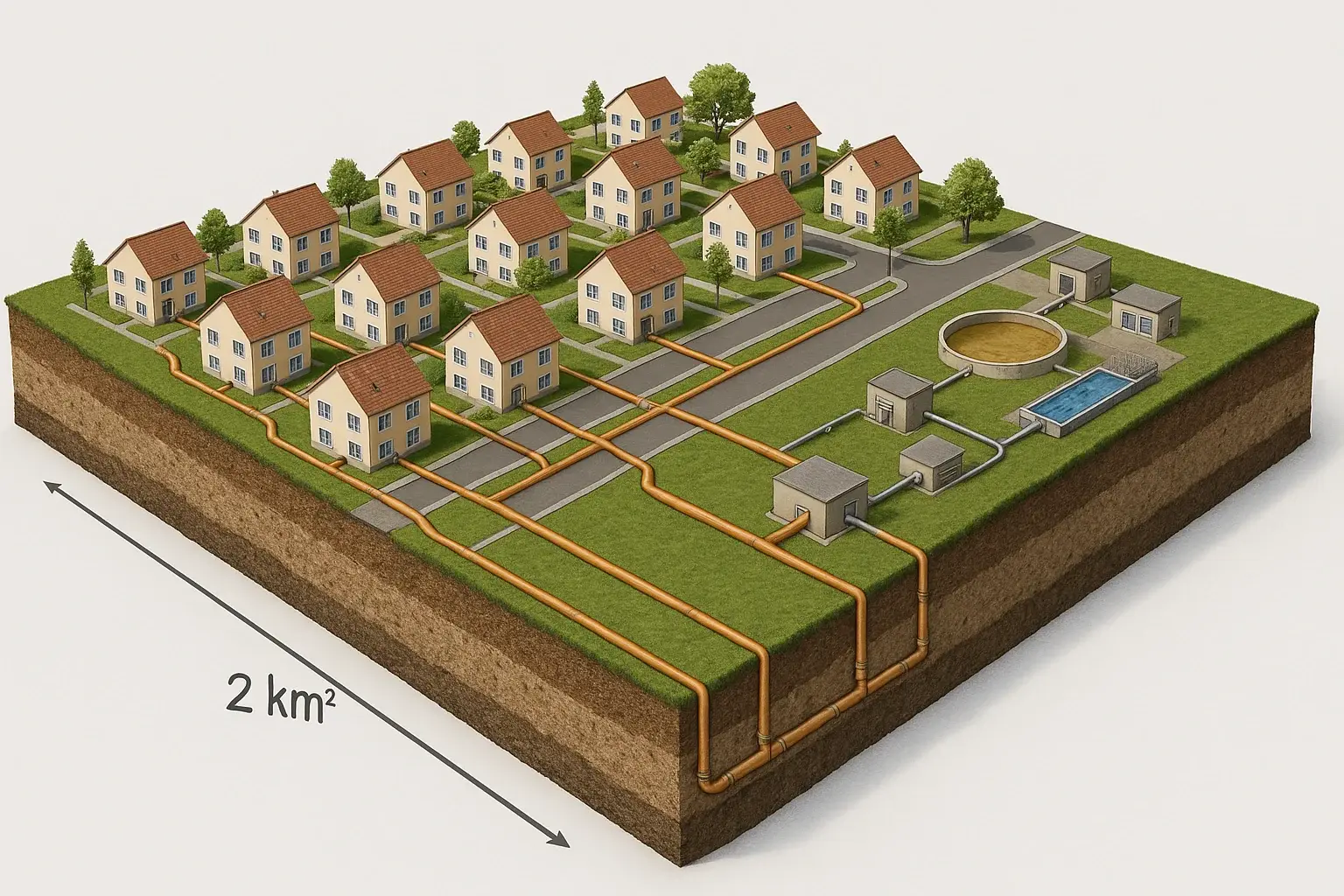Système de Drainage Urbain pour un Lotissement