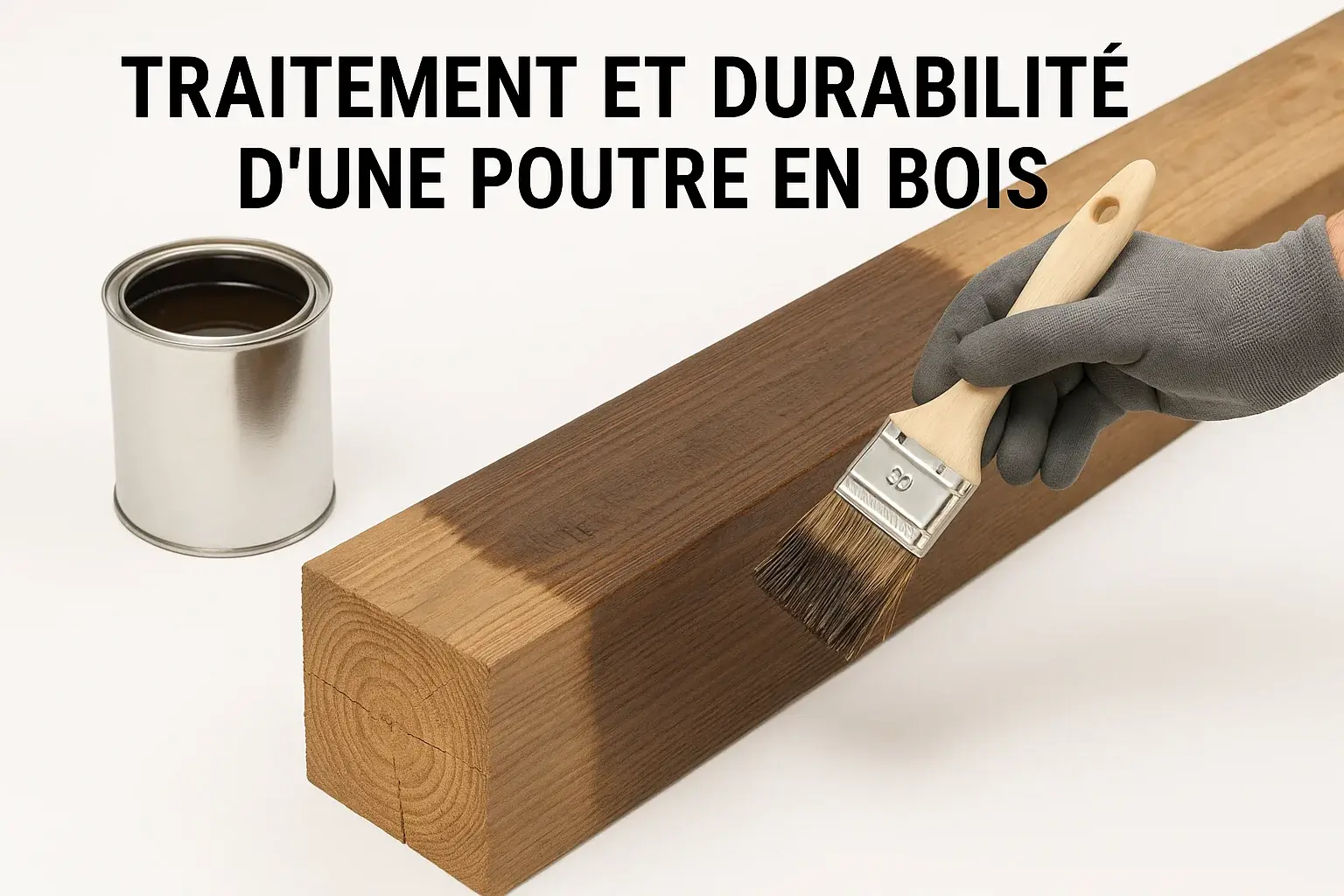 Traitement et durabilité d'une poutre en bois