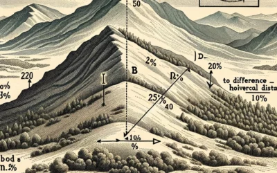 Calcul de pente en topographie