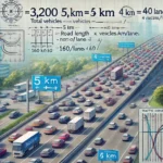 Calcul de la densité de trafic sur une route