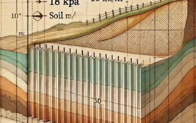 Calcul de la poussée des terres sur un mur