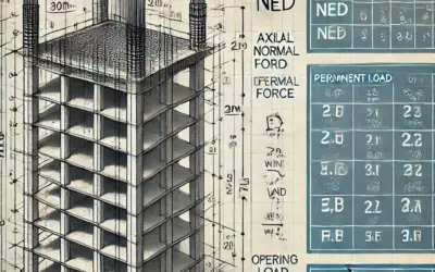 Calcul de l’Effort Axial Normal sur un Poteau